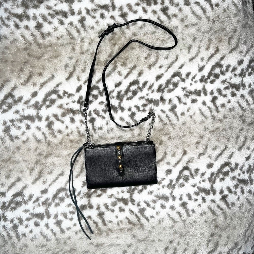 Rebecca Minkoff Multi Studded Wallet With Chain Strap